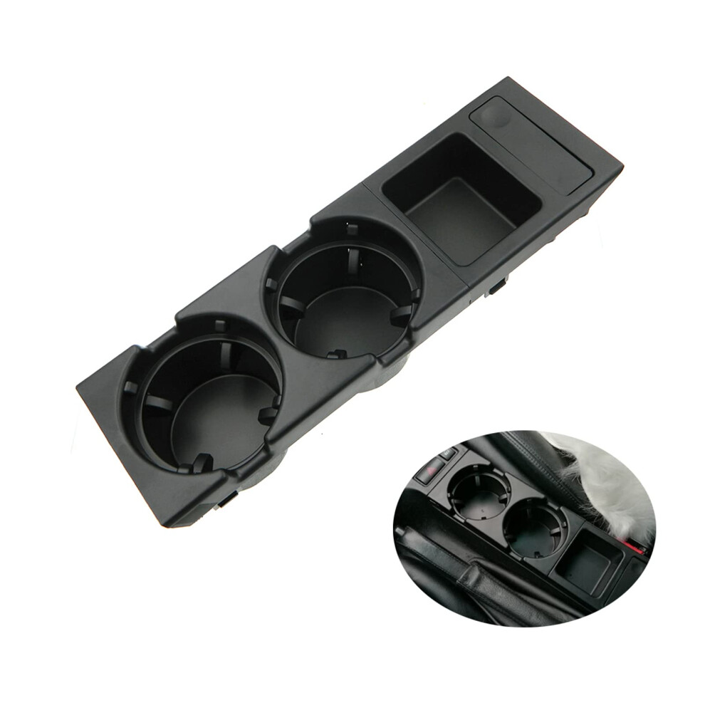 Kasturboo E46 Cup Holder Plastic Cup Holder For Bmw 3 Series 1998-2007 51168217953 51168217957 Black 5051226541445