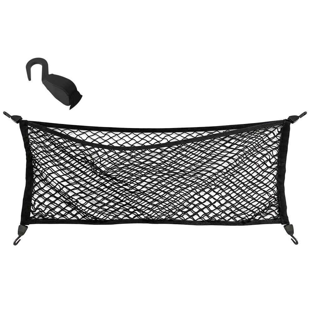 Vehirie Cargo Net Car Trunk Universal Storage Luggage Net Elastic Mesh Boot Organiser Net With Hooks Car Net For Pickup Truck Van Suv 5051226540592