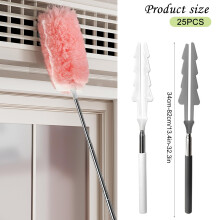 22 PCS Telescopic Flash Dust Magnet Starter Kit Extends Up to 82 cm, 2 Types Long Magic Duster Flash Dust Magnet Refill Single Sided and Double Sided
