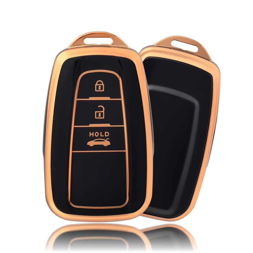 Offcurve Car Key Case - Key Fob Cover & Protector - 3 Buttons - Compatible With Toyota Corolla, Rav4, Camry, Prius Prime, Avalon, C-Hr, Gt86 5051226547799