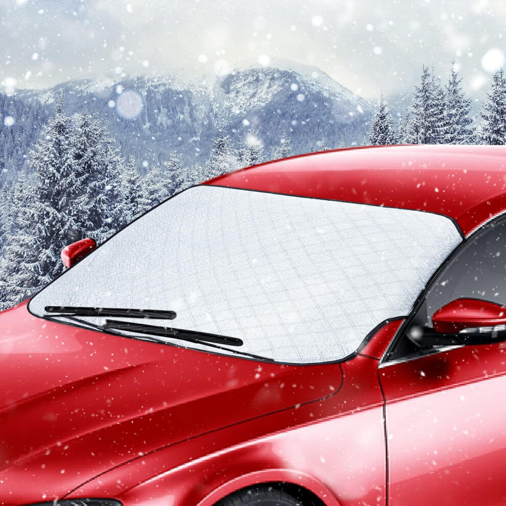 Car Windshield Cover Winter, Car Windscreen Cover For Snow Ice Frost Sun Uv Dust Protection 5051226551635