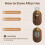 NiHome Bread Lame with Extractable Blade and Magnetic Back, Push-Pull Design for Secure Blade Locking, Easy-to-Use Walnut Wood Handle 3