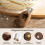 NiHome Bread Lame with Extractable Blade and Magnetic Back, Push-Pull Design for Secure Blade Locking, Easy-to-Use Walnut Wood Handle 4