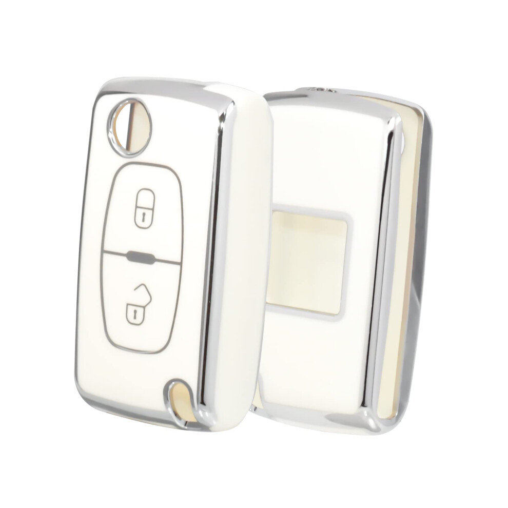 Offcurve Car Key Cover Car Key Case Key Fob Cover Car Key Protector Compatible With Citroen C1 C2 C3 C4 C5 Picasso Peugeot 107 206 207 307 308 406 5051226547980