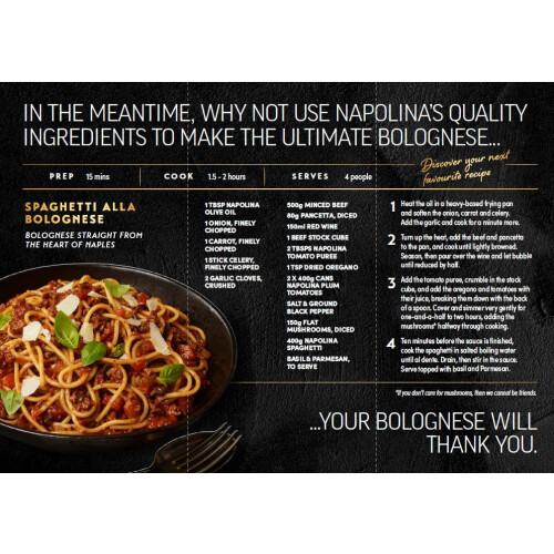 Napolina Spaghetti, 500 g (Pack of 1) 1