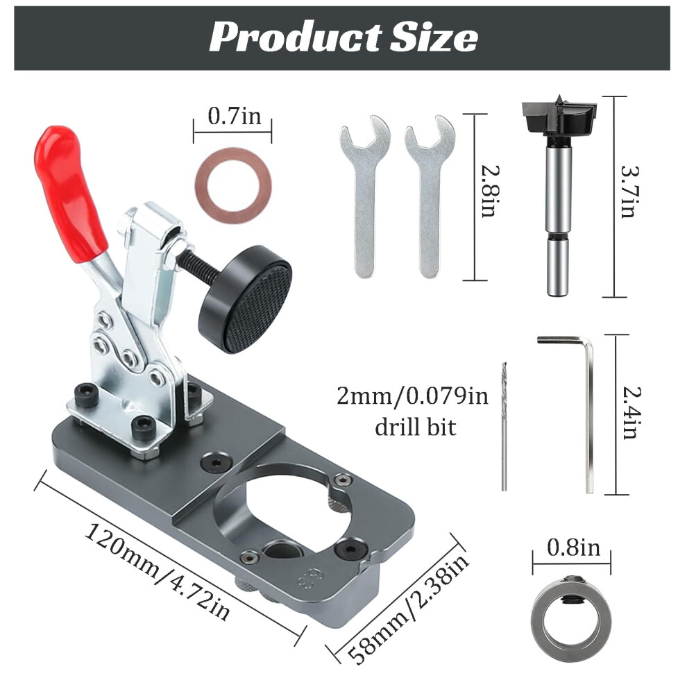 35Mm Concealed Hinge Jig Cabinet Door Hinge Jig Accurate Hinge Drillin 5005355852118