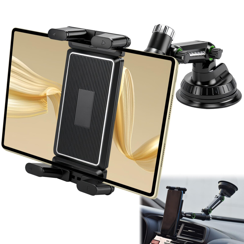 Vbgurr Car Tablet Holder,Tablet Holder For Car,360Rotating Adjustable Tablet Holder For Dashboard And Windshield,Phone Tablets Mount,Tablet Cars 5051226547232