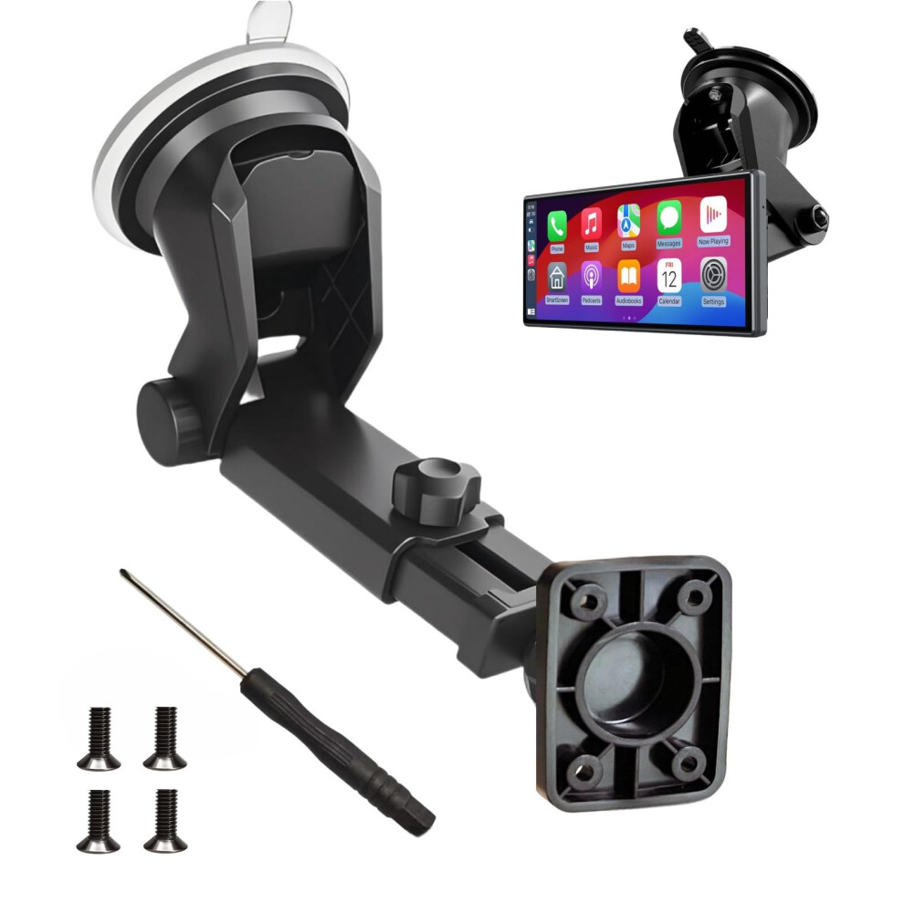 Epronic Carplay Screen Mount With Scrwes, Flexible Suction Cup Bracket For 7"/ 9"/ 10.26" Car Android Auto Screen Upgraded Windshield Dashboard 5051226547249