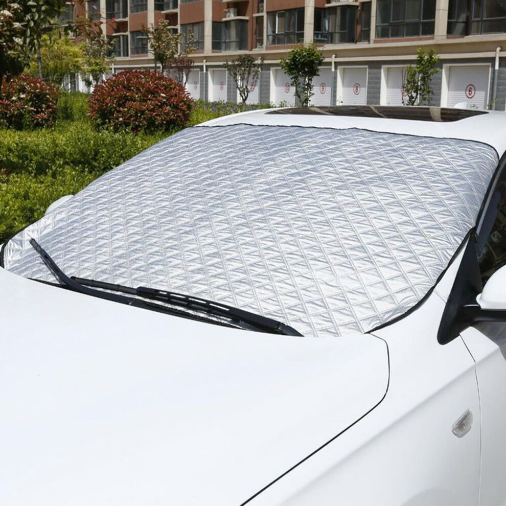 Dmoprdnb Car Windscreen Frost Cover, 175Cm * 95Cm - Thicken Windshield Cover Sun Shade For Car Suv Dust-Proof, Frost, Snow 5051226551055