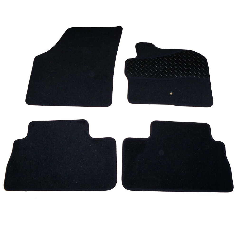 Sakura Carpet With Rubber Heelpad Mat Set For Landrover Freelander 06 Mk 2 - Black 5051226552458