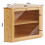 Leader Accessories Corner Bread Bin Bamboo Two-Layer Bread Box for Kitchen Corner fit 12.6"x12.6"x13.4" 3