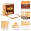 Leader Accessories Corner Bread Bin Bamboo Two-Layer Bread Box for Kitchen Corner fit 12.6"x12.6"x13.4" 4