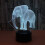 Veilleuse LED 3D blanche, lampe tactile alimentée par USB 1