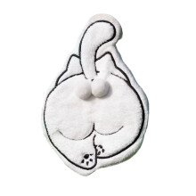 Dickes Polyester-Handtuch 26 x 18 cm, weiß