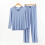 Women's Crew Neck Long Sleeve Pajama Set 1