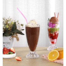 Royal Cuisine Set of 2 Dessert Cups 12oz Knickerbocker Glory Dessert Ice Cream Sundae Long Cocktail Glasses Dessert Bowls Fountain Glasses Milkshake