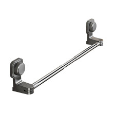 Porte-serviettes à ventouses réglables en acier inoxydable 25,6-51,2 pouces