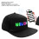 Casquette LED programmable, couleur du texte personnalisable contrôlée par application 1
