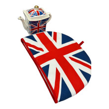 LILAJ Union Jack Flag Tea Cosy Insulates Keep Your Tea Warm for Small, Medium Large Teapots Cotton Tea Kettle Cover Ideal for Kitchen, Restaurant