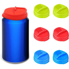 6er-Pack Getränkedosendeckel, BPA-frei, wiederverwendbares PP, passend für Standard-Getränkedosen