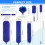 8 PCS Microfiber Feather Duster, Extendable Washable Cobweb Duster with 100 inches Long Telescopic Duster for Cleaning Ceiling Fan,Blinds 2