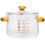 Glass Steamed Egg Bowl with Lid & Double Handles 1