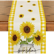 Yellow Buffalo Plaid Table Runner 13 x 72 Inch