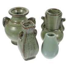 4-Piece Ceramic Mini Vase Set for Home Decor