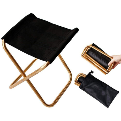 Μίνι πτυσσόμενη καρέκλα αλουμινίου Golden225x248x270mm