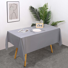 Toalha de mesa descartável de plástico retangular 54x74 polegadas