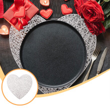 Valentine's Day PVC Placemats Heart Design 38x38cm