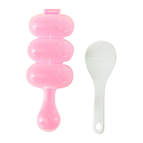 Non-stick ris- og grønnsaksrullshaker med 3 hulrom, rosa 1