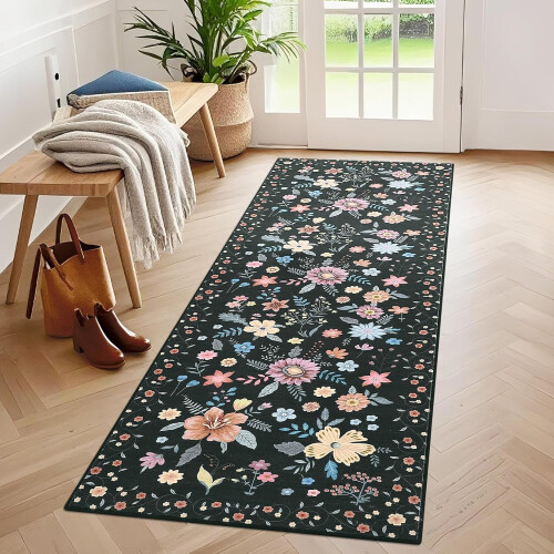 2 x 6 ft Floral Runner Rug for Kitchen 2