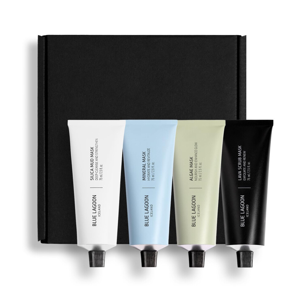 Blue Lagoon Iceland Blue Lagoon Skincare Signature Masks - Bioactive Face Masks - Silica Mud Mask - Algae Mask - Mineral Mask - Lava Scrub Mask - Purify/Moisturize/Exfoli