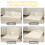 MeMoreCool Folding Mattress Double, Corduroy Fold Out Sofa Bed, Grey 3