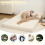MeMoreCool Folding Mattress Double, Corduroy Fold Out Sofa Bed, Grey 4