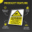 5x Warning These Premises are under 24 Hour CCTV Surveillance Rigid Pl 2