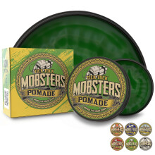 Mobsters Hair Pomade Strong Hold Water Based Deluxe Matt Finish Hair Wax Pro Salon Use Large 125ml Tin Special Edition (Tick Tock)