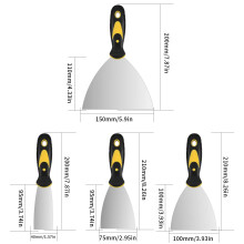 4 Pcs Wallpaper Scrapers Paint Filling Putty Scrapers Knife Tools Set