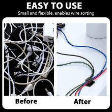 50PCS Cable Clips, Black Self Adhesive Cable Clips Outdoor Light Wire Clips Cable Wire Management Holder for Car Office Home Desk Wall Christmas