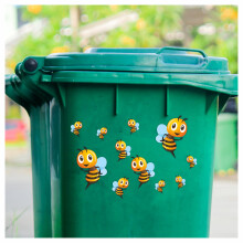 Cartoon Bee Stickers Hardwearing Waterproof 0 Transparency Decals DIY