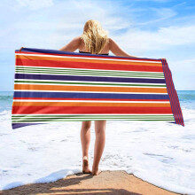 Patriotic Microfiber Beach Towel – Quick-Dry, 140x70cm