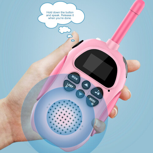 Tiny Transportable Kids Walkie Radio Thin Plan for Easy Carrying 2