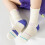 1 Pair Stretchable Athletic Sock Cotton Texture-dark blue 2XL 2