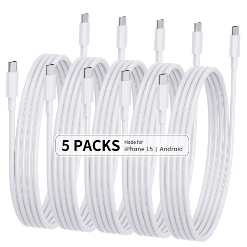 5-Pack 2M CTO C Data Cable, PD60W Fast Charging Cable  M 5-pack 1