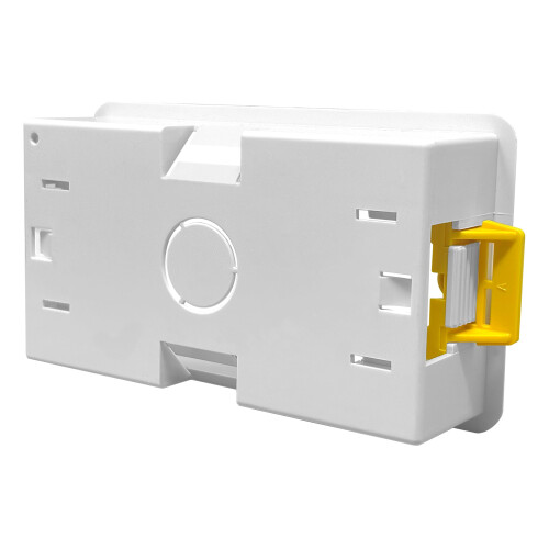 Evoges 2 Gang Dry Lining Back Box 35mm | Fast-Fit Electrical Wall Boxes for Plasterboard (5) 2