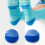 1 Pair Stretchable Athletic Sock Cotton Texture-dark blue 2XL 6
