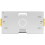 Evoges 2 Gang Dry Lining Back Box 47mm  Deep Electrical Wall Box for P 3