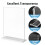 Flow fire A4 Acrylic Sign Holder, 6 Pack, T-Shaped Table Menu Display Stand 4