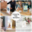 Flow fire A4 Acrylic Sign Holder, 6 Pack, T-Shaped Table Menu Display Stand 5